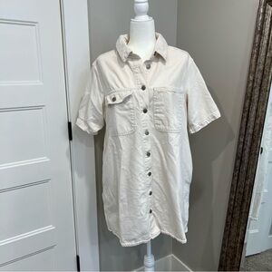 Universal Thread Button Up Denim Mini Dress